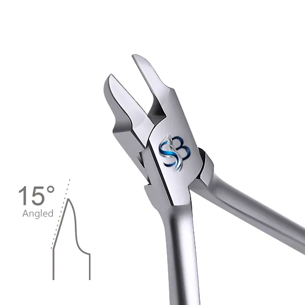 Pin & Ligature Cutter Narrow Tip 15° Angled